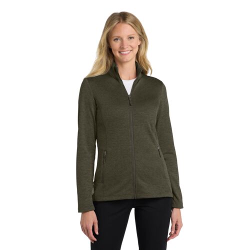 Ladies Collective Striated Fleece Jacket Thumbnail