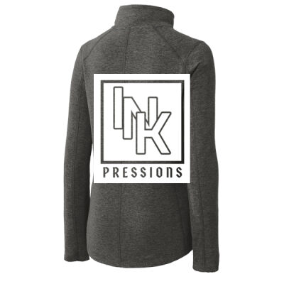 Womens Full Zip Jacket / White Print Thumbnail